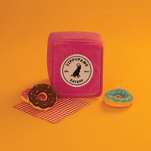 ZippyPaws Burrow Interactive Dog & Puppy Toys for Boredom - Donutz Box