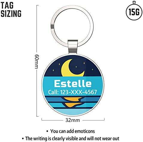 Custom Dog ID Tags, Personalized Pet ID Tags with QR Code, Free Online&Scan QR Receive Instant Location Alert Email
