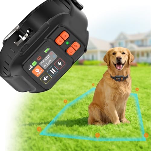 GPS Wireless Dog Fence for Outdoor Use, Custom Boundary, No Subscription