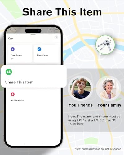 Smart Mini Tracker Tag Item Finder 4Pack [ MFi Certified ] | Compatible with Apple Find My APP (iOS Only), Replaceable Battery, Suitable for Luggage, Bags, Wallets, Backpacks, Keys