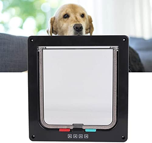 Yoidesu Pet Screen Door 9 x 8 inchs Screen Door Protector Lockable Magnetic SelfClosing Screen for Dogs and Cats up to 28 lb(Black)