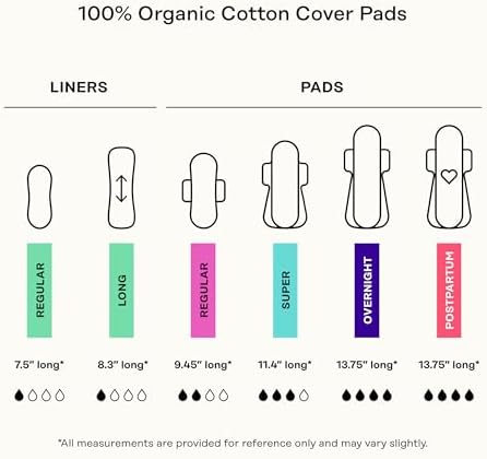 The Honey Pot Company - Herbal Pads for Women - Regular & Everyday Liners Bundle - Infused w/Essential Oils for Cooling Effect & Cotton Cover - Sanitary Pads - Feminine Care