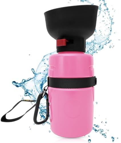 Portable Dog Water Bottle Dispenser, 21OZ / 600ML Large Dog Travel Water Bottle Squeeze Pet for Walking On The Go, Dog Hiking Accessories for Outdoor Walking, Hiking, Travel
