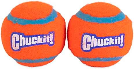 Chuckit! Dog Tennis Ball Dog Toy, Medium 2.5in 2 Pack