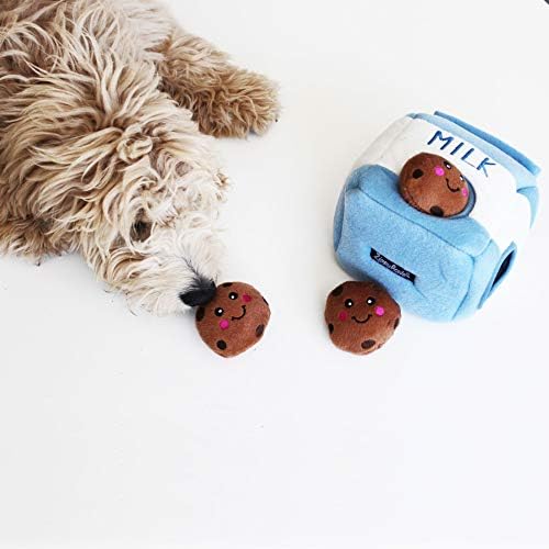 ZippyPaws Burrow Replacement Miniz Squeaky Toy for Enrichment - Cookies