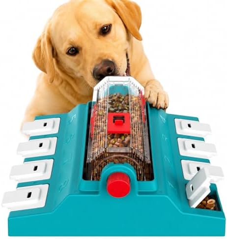 KADTC 2-Level Dog Puzzle Toy Rotating Treat Dispenser for Medium/Large Dogs | XL. 5-cup capacity. Longer meals. Adjustable food flow. Burn energy. Beat boredom. Build brainpower. Meals become enrichment.