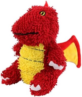 MIGHTY Tuffy Microfiber Medium Ball Dragon Dog Toy