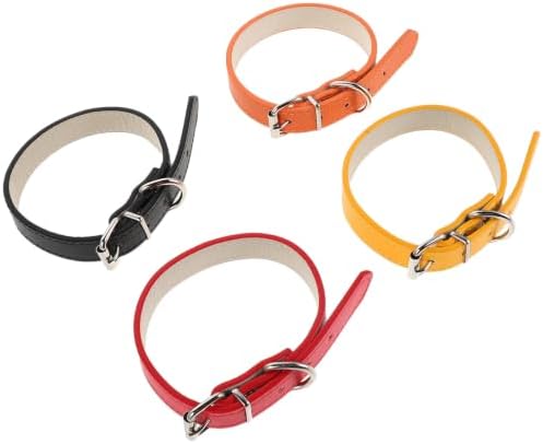 LIFKOME 4pcs Waterproof Adjustable Dog Collar for Small Dogs and Cats with Pu Material and Breathable Design, Enhanced Safety Pet Neck Tie for Outdoor Activities and Parties