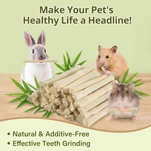 Sukh 240g Rabbit Chew Sticks - Natural Sweet Bamboo Chew for Small Animals