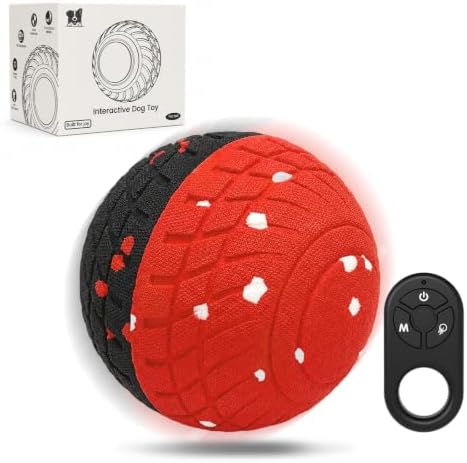 HETOO Interactive Dog Toys, Smart Balls with Remote Control, 3.2 Inch