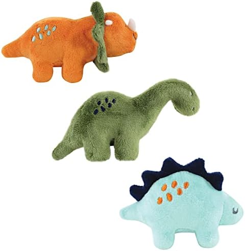 Luvable Friends Unisex Baby Squeaky Plush Dog Toy With Rope