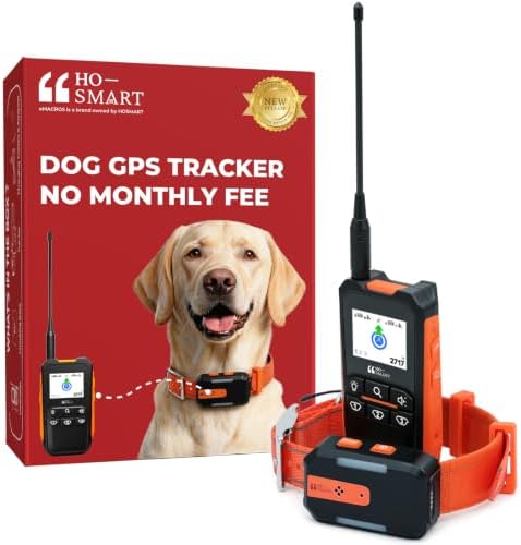 eMACROS Dog GPS Tracker No Subscription, Off-Grid, Up to 3 Mile Long Range