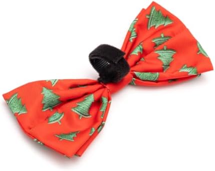 THE WORTHY DOG Winter Patterns Pet Bow Ties for Dogs & Cats, Spruce