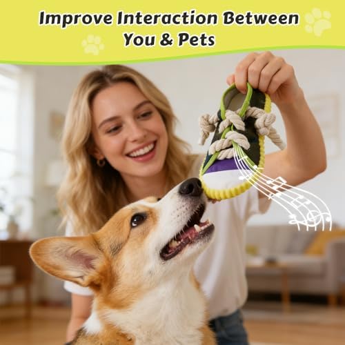 Dog Chew Toys Funny Shoe Squeaky Toy for Puppy