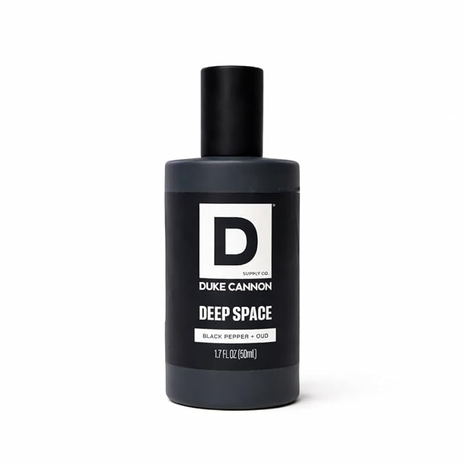 Duke Cannon Proper Cologne for Men - Men's Eau de Parfum - Fragrance for Lasting Wear - Essential Oils - Black Pepper & Oud - Deep Space, 1.7 fl oz (Pack of 2)