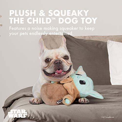 STAR WARS for Pets The Mandalorian Child Plush Figure Dog Toy, 9 Inch