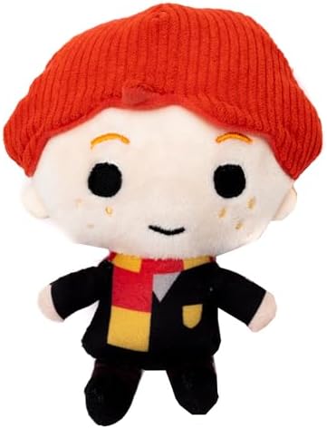 Buckle-Down The Wizarding World of Harry Potter Squeaky Plush Dog Toy for Large, Medium & Small Dogs, Ron Weasley Standing Charm Full Body Pose, 2.5" x 5.5"