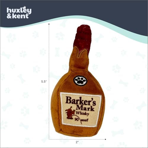 Huxley & Kent Tiny Tuff Plush Dog Toy, Barker's Mark