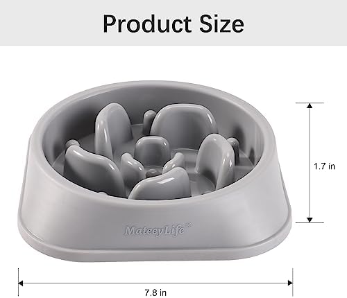 MateeyLife 2-Pack Slow Feeder Dog Bowls, 2 Cups, Dog Puzzle Feeder Bowl