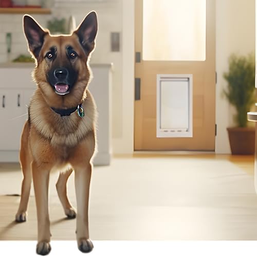 Ideal Pet Products Designer Series Plastic Pet Door | Telescoping Frame, Super Large, 15" x 20" Flap Size