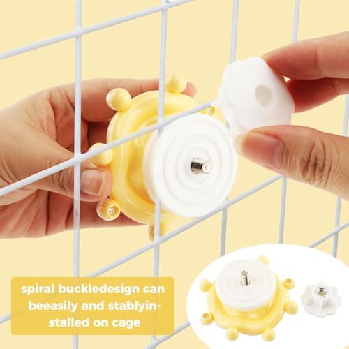 2 Pcs Spinning Bird Toys for Parakeets, Interactive Parrot Toys