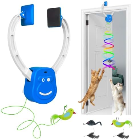 Door Frame Cat Toy for Indoor Cats, Automatic Hanging Toy