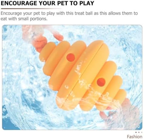 Slow Feeder Dog Silicone Honeycomb Treat Ball for Interactive Play and Training, Washable Sturdy Pet Food Dispensing Ball for Large Dogs
