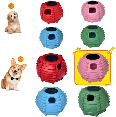 XHX Long-Lasting Interactive Dog Toy Safe for Medium and Large Dogs 25-75 lbs(Pink, Medium)