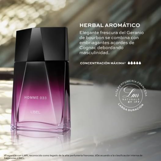 L'Bel Homme 033 Duo Set: Homme 033 and Legend Parfum/Perfume Masculino 100 ml / 3.3 fl.oz. each