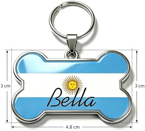 HSIAHOU Custom Pet ID Tags, Personalized Dog Tag Cat Tag(Argentina)