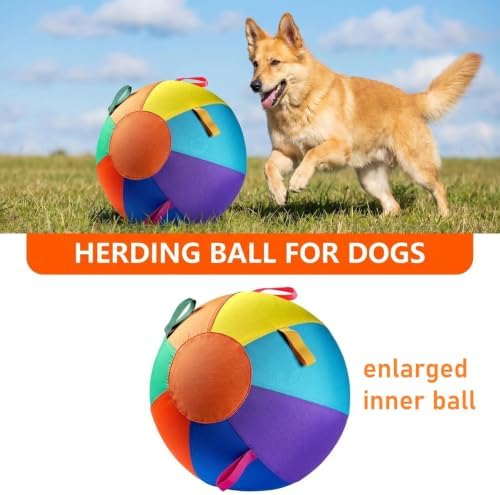 Herding Ball for Dogs, 21.5" XL Outdoor Exercise Toy for Medium Large Dogs