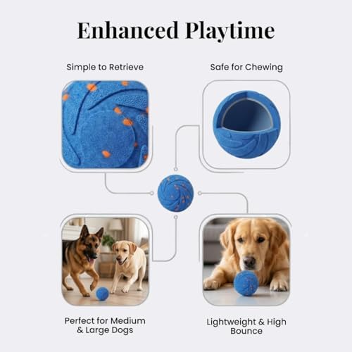 X11PAWS Wicked Ball AIR, Automatic Interactive Dog Toy, USB Rechargeable