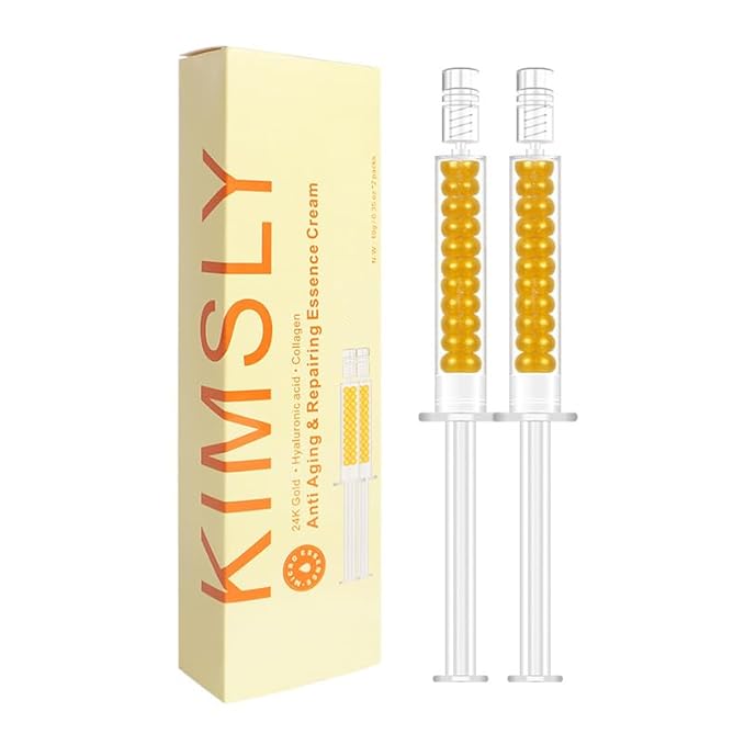 24K Gold Anti-Aging Eye Cream with Collagen, 2 Syringe Pack, Dark Circle and Fine Line