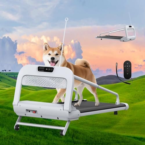Dog Treadmill for Small/Medium Pets - Quiet Smart Pacer Treadmill, Indoor Fitness Machine with LED Display, 220LBS Capacity, Foldable Design & 0.5-6.5mph Speed