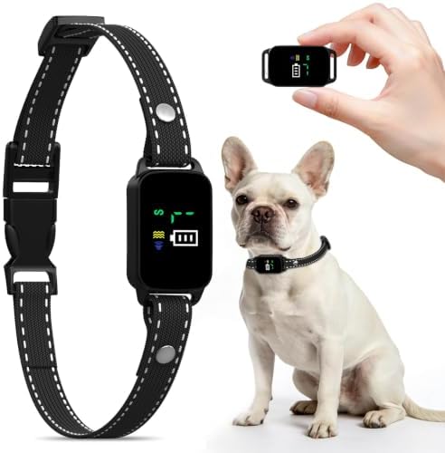 Bark Collar,Dog Barking Collar,5-60lbs Small & Medium Dogs, Ip67 Waterproof, Rechargeable Anti Barking Collar with 3modes, 5 Beep&7 Level Sensitivity Black