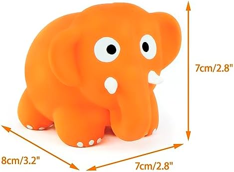 CHIWAVA 3PCS 3.2'' Squeak Latex Puppy Toy Standing Animal Set for Small Dog