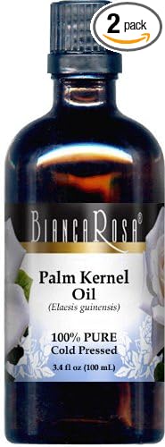 Palm Kernel Oil - 100% Pure, Cold Pressed (3.40 fl oz, ZIN: 428142) - 2 Pack
