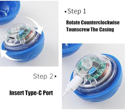 Smart Jumping Ball for Dogs,Shaky Ball Toy for Dogs,Vibrating Do g Balls,USB Rechargeable Shaky Balls Dog Toy,Interactive Dog Bouncing B All for D ogs for Small, Medium,Large D ogs (Blue)