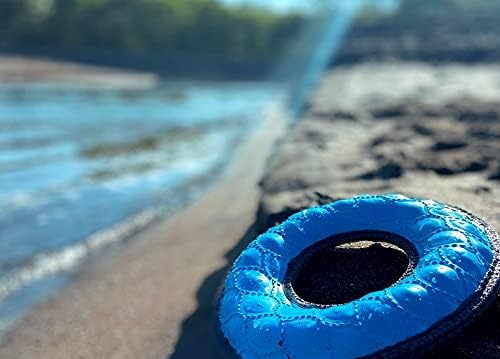 Tuff Pupper SuperChewy Tough Floating Dog Water Toy Strong Natural Rubber | Great Dog Fetch Toy | Pool Swimming Toy for Puppy| Durable Training Toy for Non-Aggressive Chewers