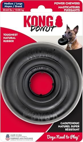 KONG Extreme Donut, Durable Natural Rubber Chew Toy, for Medium/Large Dogs