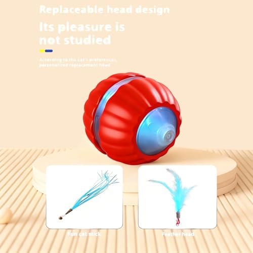 2PCS Interactive Cat Toys for Indoor Cats,Automatic Moving Kitten Toys