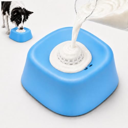 Dog Lick Bowl with Rolling Ball for Soft Treats, Interactive Slow Feeder