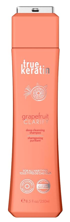 true keratin Grapefruit Clarify Shampoo Deep Cleansing Shampoo 8.5oz/250ml