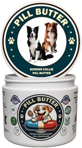 Peanut Butter Dog Pill Wrap - Border Collie Label