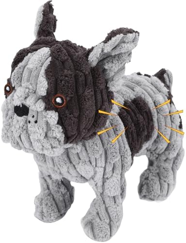 Letsmeet Squeaky Plush Dog Toy for Puppies, Small and Medium Dogs, Interactive Crinkle Stuffed Animal for Teething and Boredom, Soft Chew Toy to Keep Them Busy