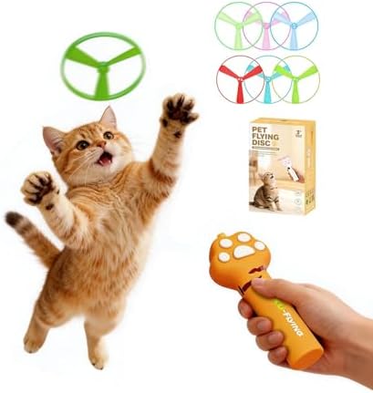 Cat Toys for Indoor Cats, Interactive cat Fetch Toy Launcher for Chasing