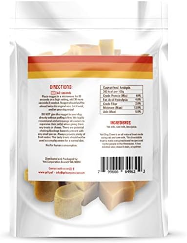Yeti Refill Nuggets for Puff & Play Toys, Yak Cheese Treats, 30 Pc, 14 oz
