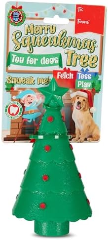 Bow Wow Pet Christmas Tree Squeaky Dog Chew Toy