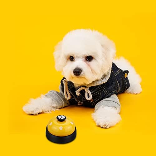 Comsmart Pet Training Bell, Set of 2 Dog Puppy Pet Potty Training Bells, Dog Cat Door Bell Tell Bell with Non-Skid Rubber Base