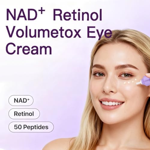 No.9 NADD Retinol Eye Cream with Peptides, Niacinamide & Hyaluronic Acid, Anti-Aging for Dark Circles, Wrinkles & Fine Lines, 0.33 fl oz
